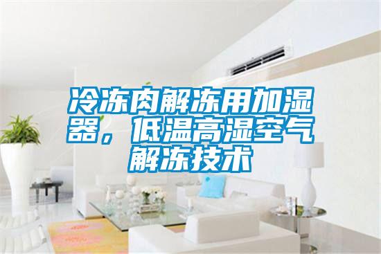 冷凍肉解凍用加濕器，低溫高濕空氣解凍技術