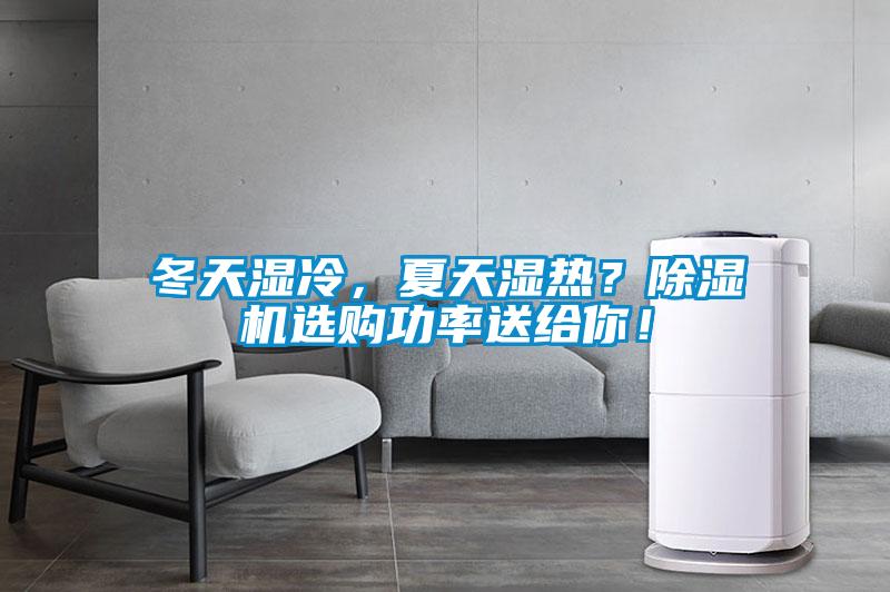 冬天濕冷，夏天濕熱？除濕機選購功率送給你！
