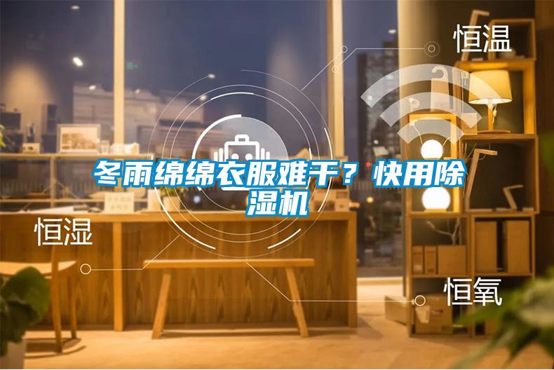 冬雨綿綿衣服難干？快用除濕機