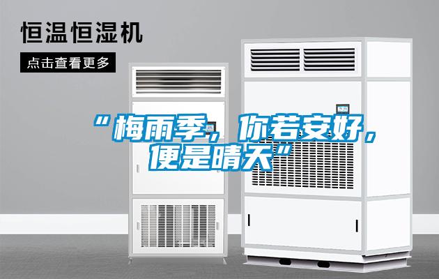 “梅雨季，你若安好，便是晴天”