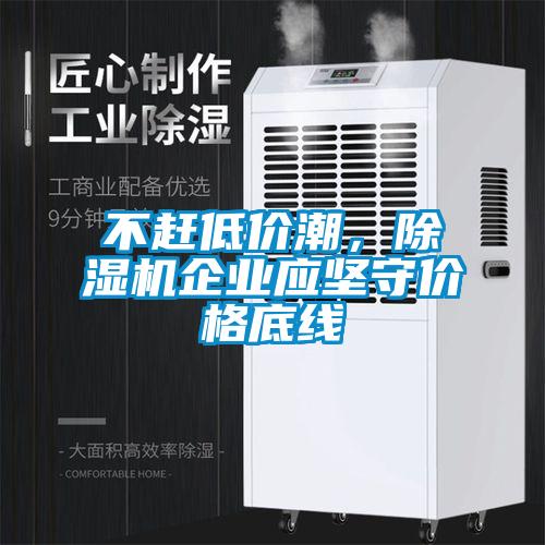不趕低價潮，除濕機企業應堅守價格底線
