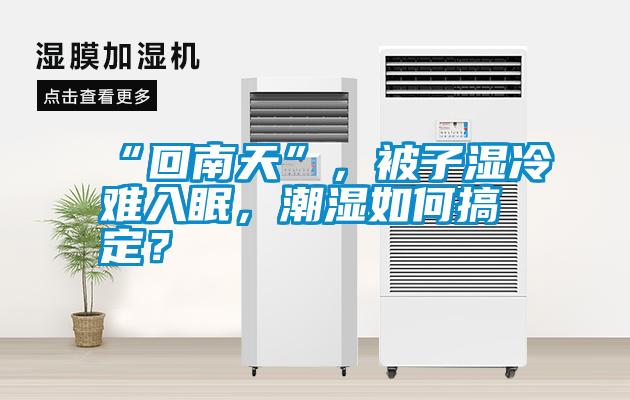 “回南天”，被子濕冷難入眠，潮濕如何搞定？