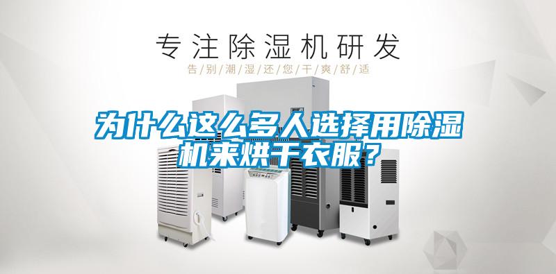為什么這么多人選擇用除濕機來烘干衣服？