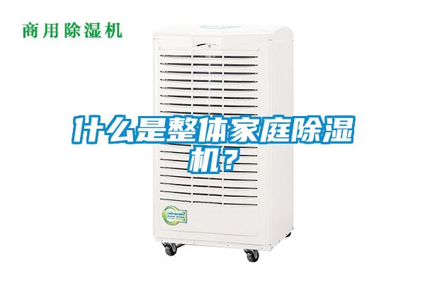 什么是整體家庭除濕機？