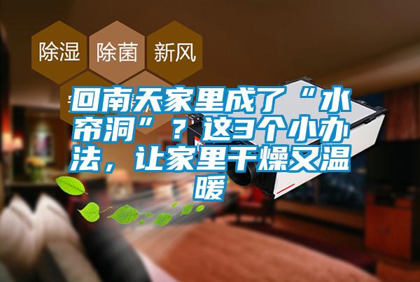 回南天家里成了“水簾洞”？這3個小辦法，讓家里干燥又溫暖