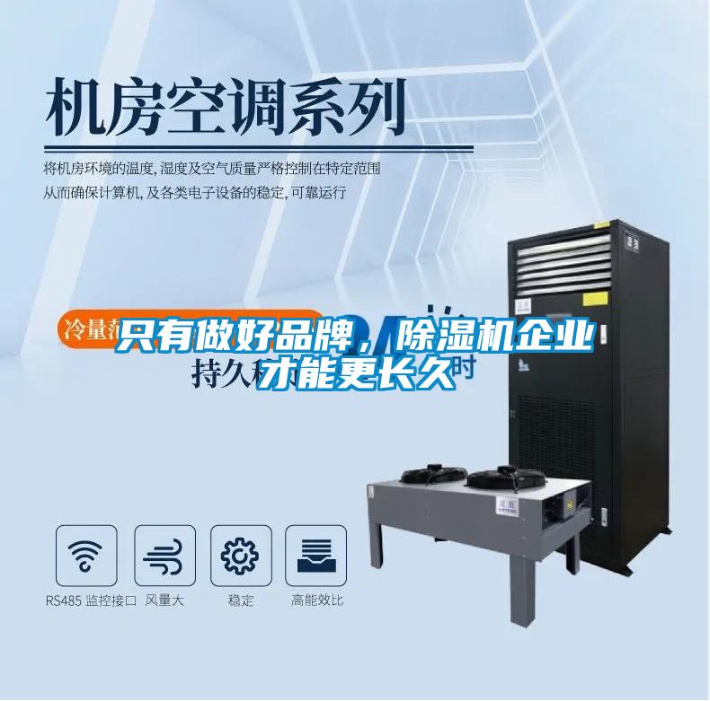 只有做好品牌，除濕機企業才能更長久
