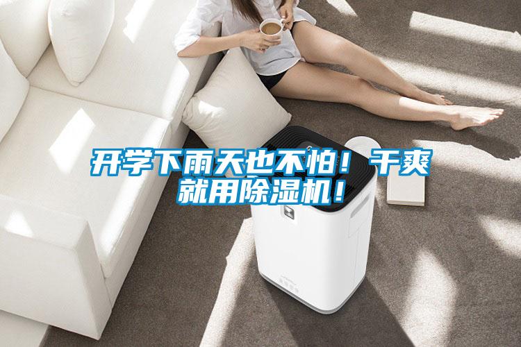 開學下雨天也不怕！干爽就用除濕機！