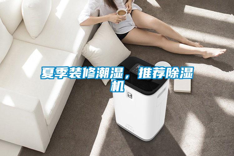 夏季裝修潮濕，推薦除濕機