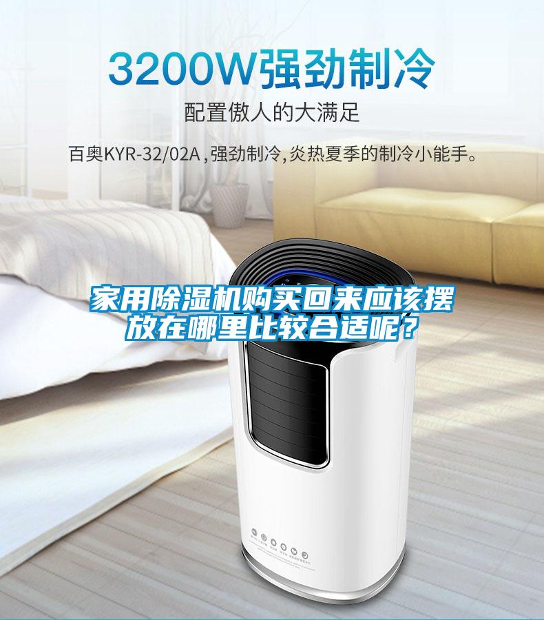 家用除濕機購買回來應該擺放在哪里比較合適呢？
