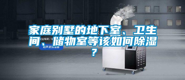 家庭別墅的地下室、衛生間、儲物室等該如何除濕？