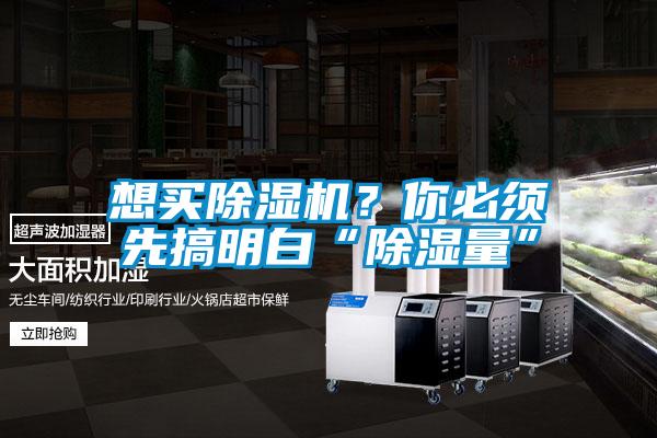 想買除濕機？你必須先搞明白“除濕量”