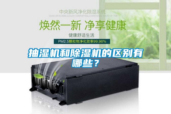抽濕機和除濕機的區別有哪些？
