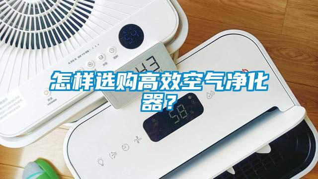 怎樣選購高效空氣凈化器？