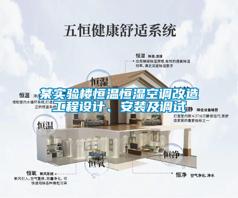 某實驗樓恒溫恒濕空調改造工程設計、安裝及調試