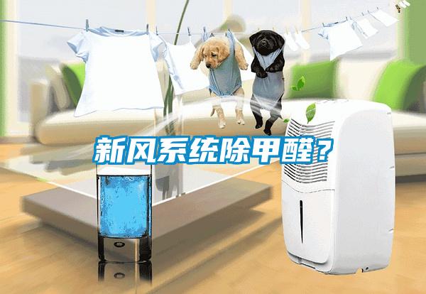 新風系統除甲醛？