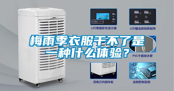 梅雨季衣服干不了是一種什么體驗？