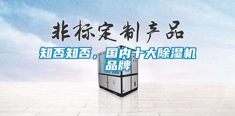 知否知否，國內十大除濕機品牌