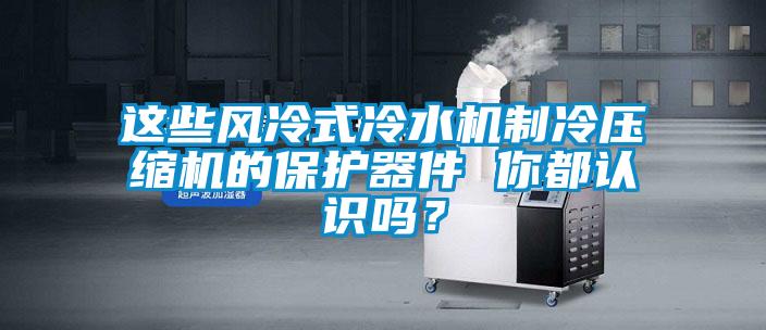 這些風冷式冷水機制冷壓縮機的保護器件 你都認識嗎？