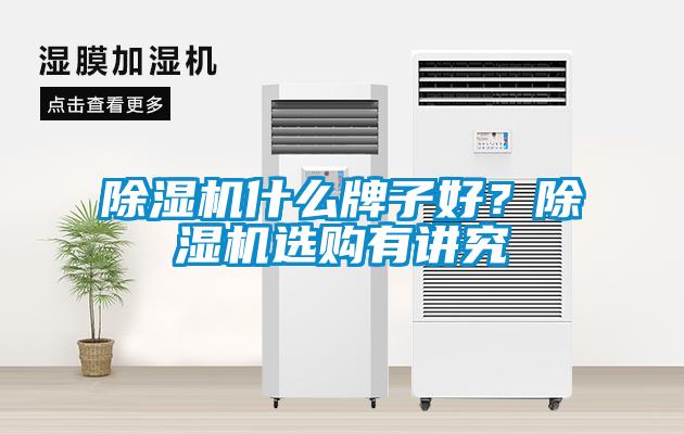 除濕機什么牌子好？除濕機選購有講究