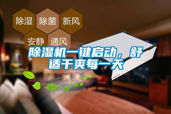 除濕機一鍵啟動，舒適干爽每一天