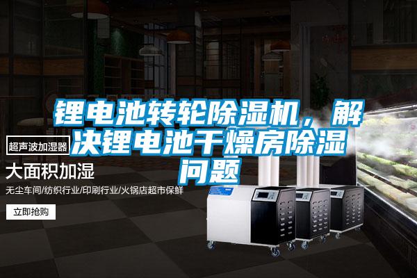 鋰電池轉輪除濕機，解決鋰電池干燥房除濕問題