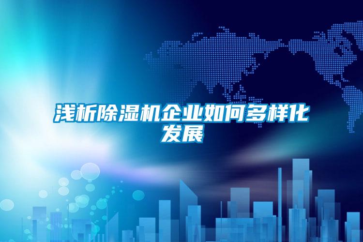 淺析除濕機企業如何多樣化發展
