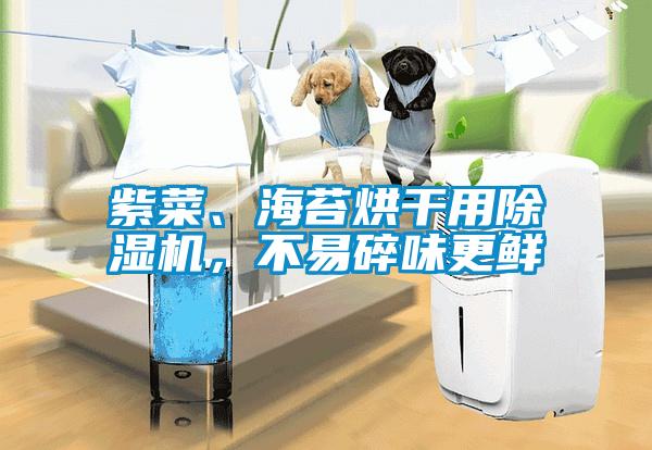 紫菜、海苔烘干用除濕機，不易碎味更鮮