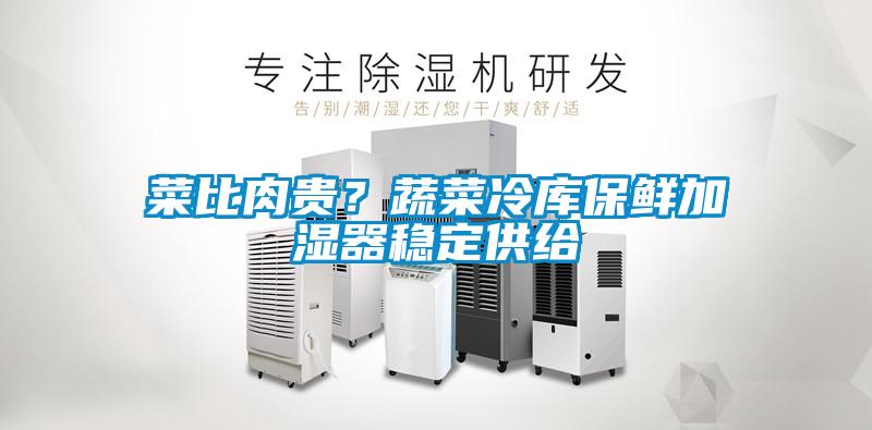 菜比肉貴？蔬菜冷庫保鮮加濕器穩定供給