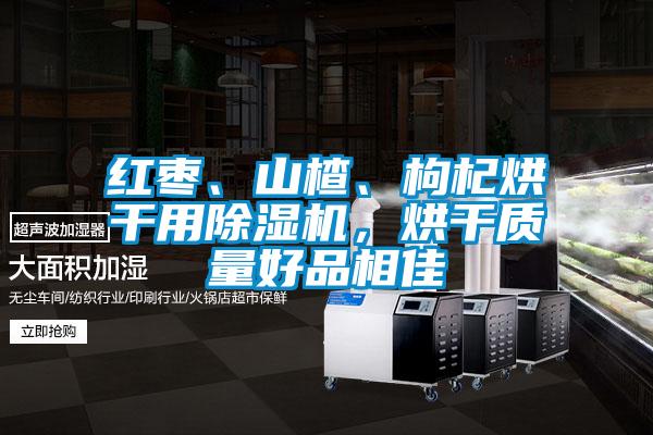 紅棗、山楂、枸杞烘干用除濕機，烘干質量好品相佳