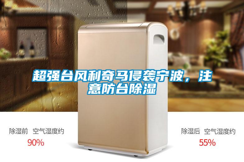 超強臺風利奇馬侵襲寧波，注意防臺除濕