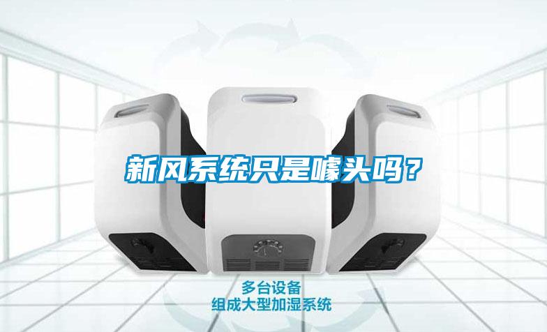 新風系統只是噱頭嗎？