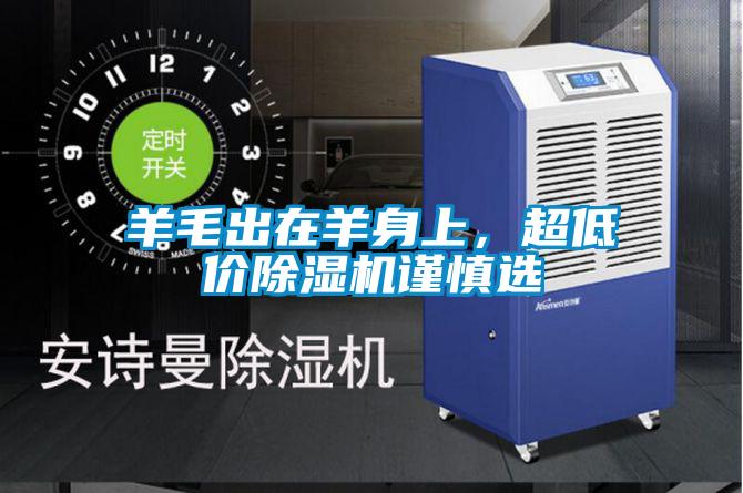 羊毛出在羊身上，超低價除濕機謹慎選