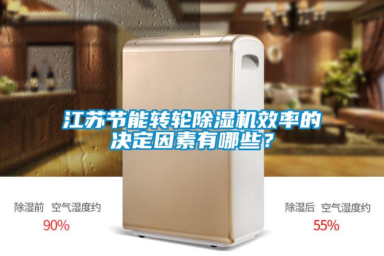 江蘇節能轉輪除濕機效率的決定因素有哪些？