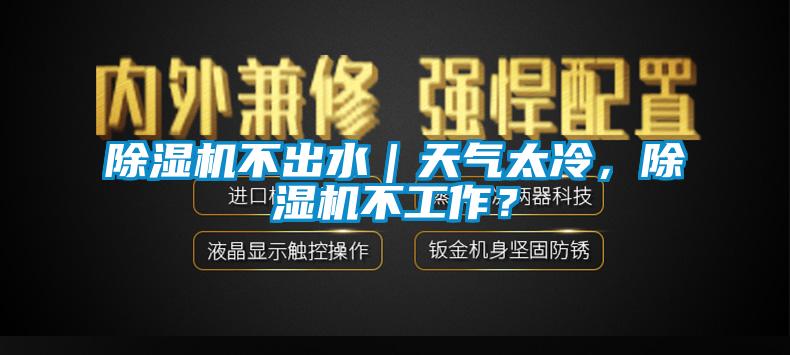 除濕機不出水｜天氣太冷，除濕機不工作？
