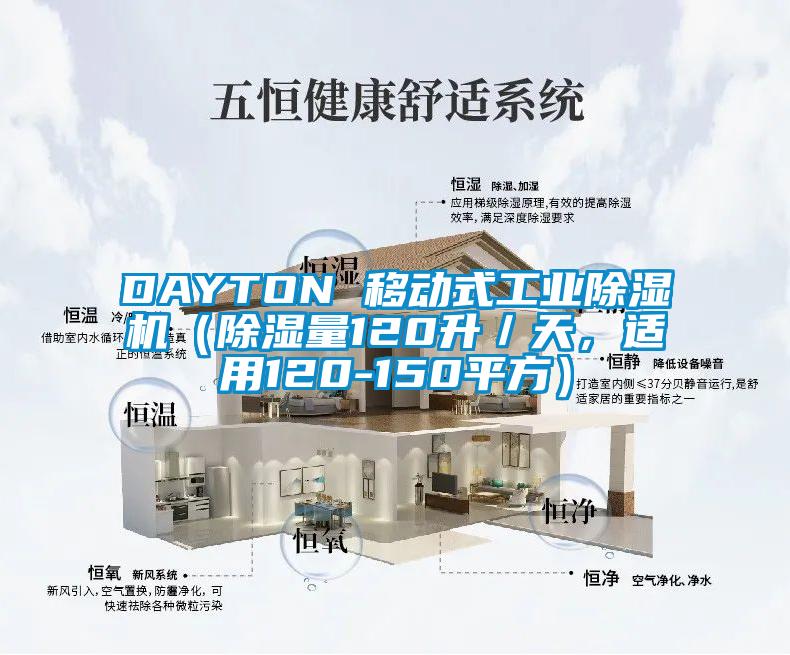 DAYTON 移動式工業除濕機（除濕量120升／天，適用120-150平方）