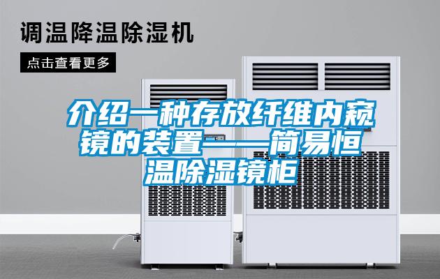 介紹一種存放纖維內窺鏡的裝置——簡易恒溫除濕鏡柜