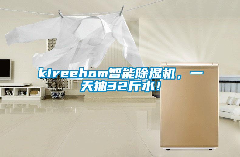 kireehom智能除濕機，一天抽32斤水！