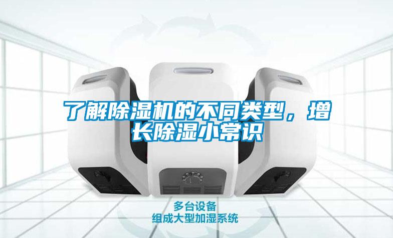 了解除濕機的不同類型，增長除濕小常識
