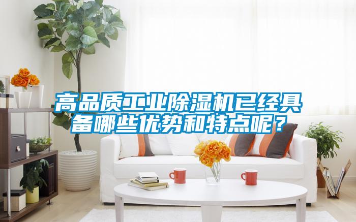 高品質工業除濕機已經具備哪些優勢和特點呢？