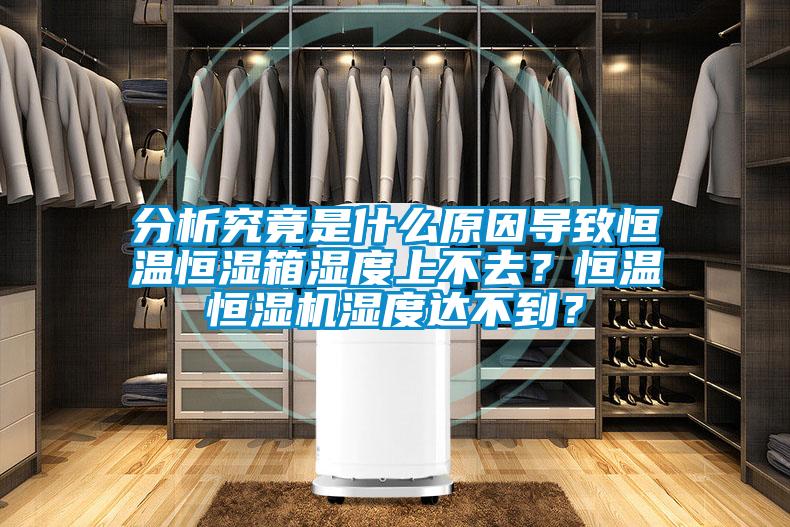 分析究竟是什么原因導致恒溫恒濕箱濕度上不去？恒溫恒濕機濕度達不到？