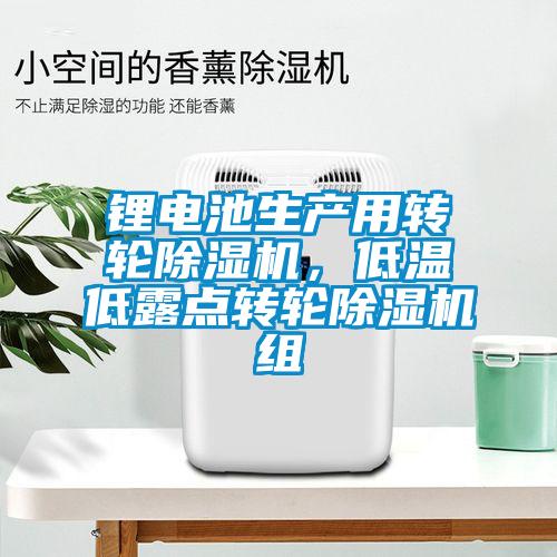 鋰電池生產用轉輪除濕機，低溫低露點轉輪除濕機組