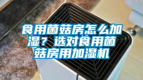 食用菌菇房怎么加濕？選對食用菌菇房用加濕機