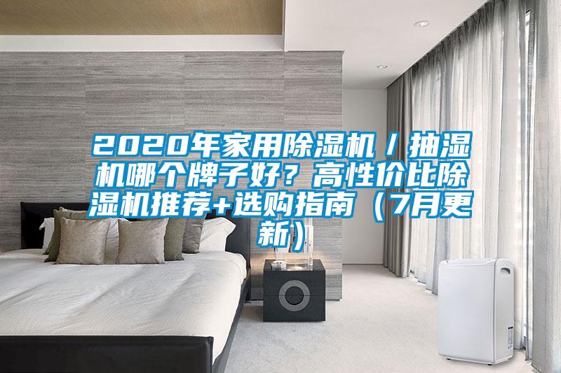 2020年家用除濕機／抽濕機哪個牌子好？高性價比除濕機推薦+選購指南（7月更新）