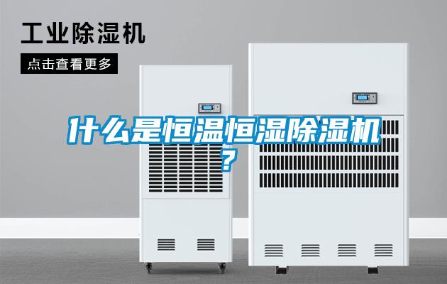 什么是恒溫恒濕除濕機？