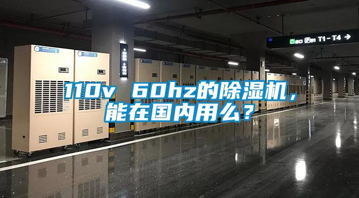 110v 60hz的除濕機，能在國內用么？