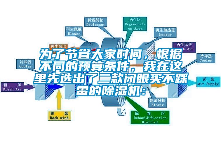 為了節省大家時間，根據不同的預算條件，我在這里先選出了二款閉眼買不踩雷的除濕機：
