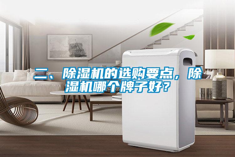 二、除濕機的選購要點，除濕機哪個牌子好？