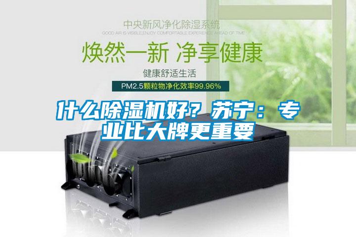 什么除濕機好？蘇寧：專業比大牌更重要