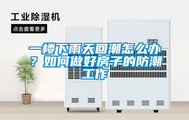 一樓下雨天回潮怎么辦？如何做好房子的防潮工作