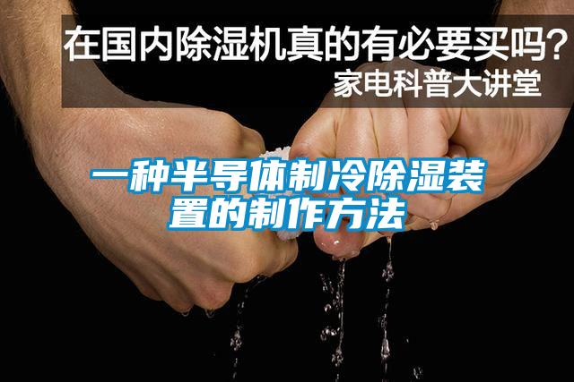 一種半導體制冷除濕裝置的制作方法